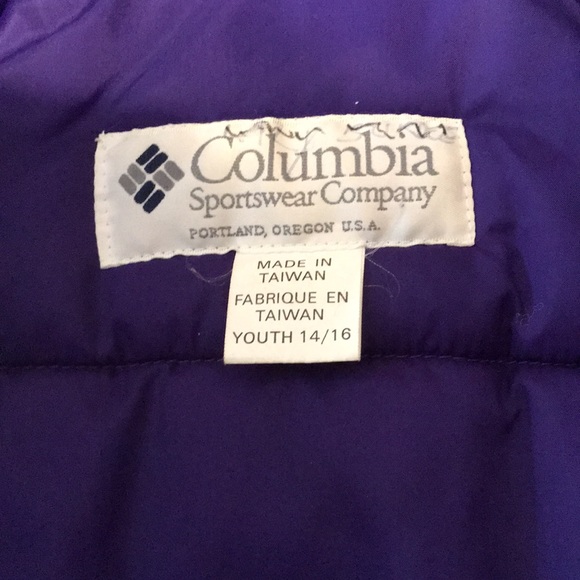 Girls Columbia Sportswear Company Youth Plum/Purple Puffer Jacket - Picture 5 of 12